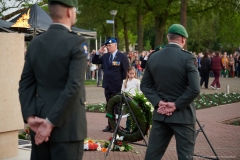 Dodenherdenking 2026 met locoburgemeester Evelien van der Star, Parklaan, Roosendaal