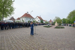 Dodenherdenking 2026 met locoburgemeester Evelien van der Star, Parklaan, Roosendaal